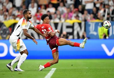 ویدیو | گل اول تیم ملی سوئیس به آلمان توسط اندویه ؛ یورو۲۰۲۴