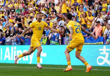 ویدیو | یورو ۲۰۲۴؛ گل سوم رومانی مقابل اوکراین توسط دنیس دراگوش