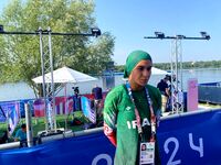 عکس | واکنش به حق دختر قایقران ایران در المپیک 2024 به انتقادات!