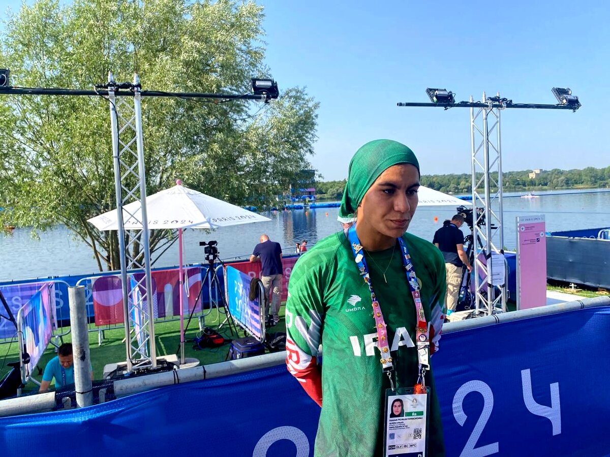 عکس | واکنش به حق دختر قایقران ایران در المپیک 2024 به انتقادات!