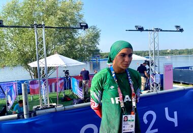 عکس | واکنش به حق دختر قایقران ایران در المپیک 2024 به انتقادات!
