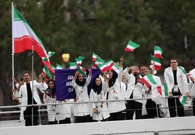 ویدیو |  تیم ایران در مراسم افتتاحیه المپیک 2024