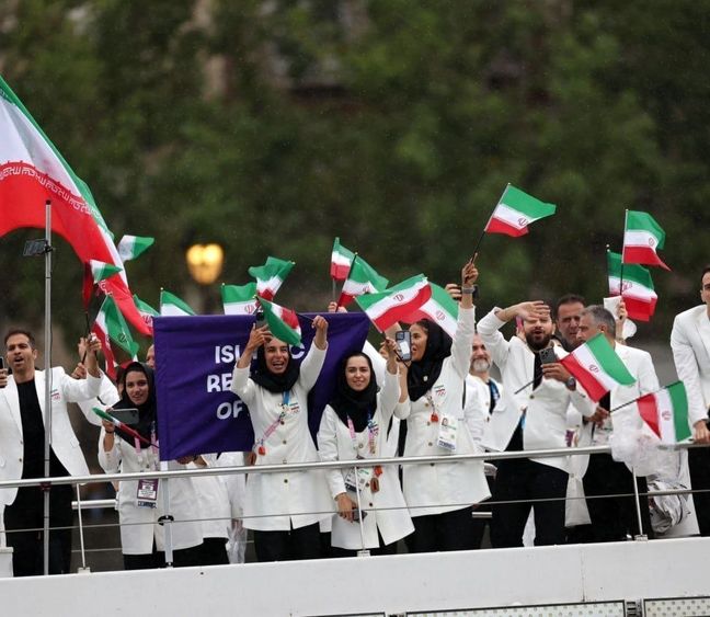 ویدیو |  تیم ایران در مراسم افتتاحیه المپیک 2024