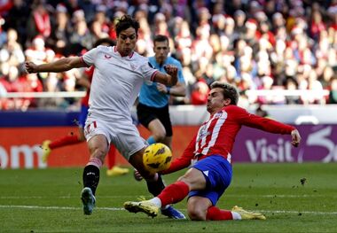 اتلتیکومادرید 1-0 سویا: عبور از بارسا با هدیه راموس