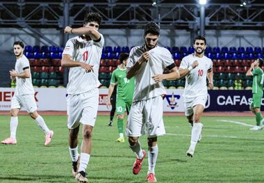 پیروزی تیم ملی فوتبال جوانان ایران مقابل چین
