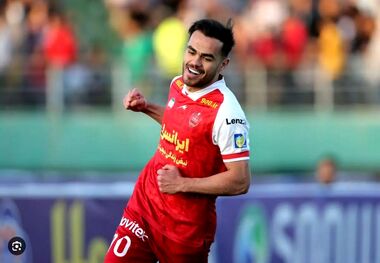 ویدیو| گل اول پرسپولیس مقابل شمس‌آذر قزوین توسط اوستون اورونوف