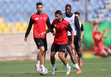 تمرین پرسپولیسی‌ها برای بازی با گل‌گهر