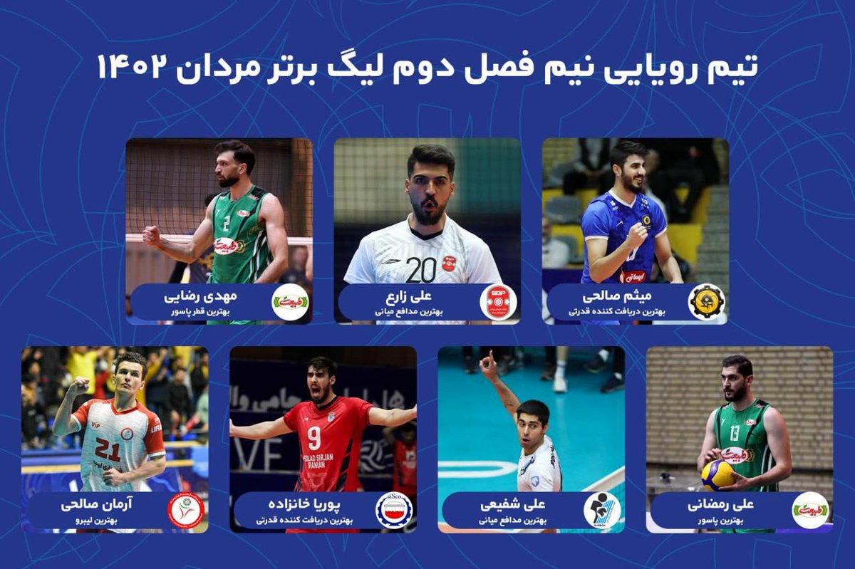 عکس | تیم رویایی لیگ والیبال ایران