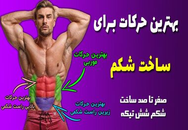 بهترین تمرین برای شکم شش تکه